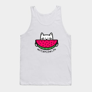 Watermeowlon Watermelon Cat Tank Top